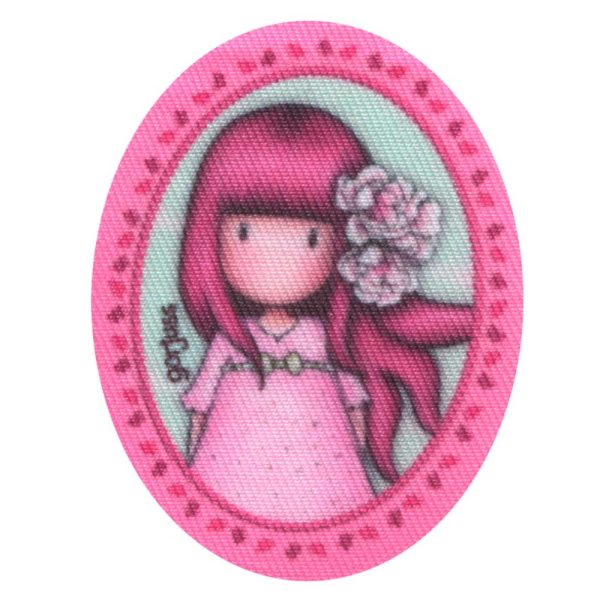 Parches Ropa Gorjuss – (licencia oficial) – Parche Impreso Ropa – Gorjuss – Niñas – Muñecas – Dulces – Tiernos – Sentimientos – 5,5 x 7,1 cm. - Moda The Happy Patch