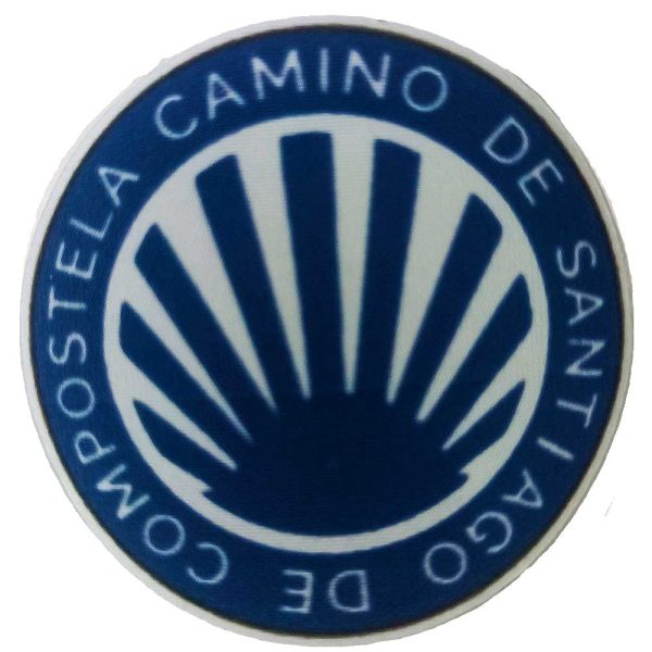 Parches Ropa – Parche Impreso Ropa Serigrafiado – Exclusivo – Camino de Santiago – Concha de Peregrino – Galicia – Compostela – Religión – Xacobeo – Año Santo – 5,6 x 5,6 cm. - Moda The Happy Patch