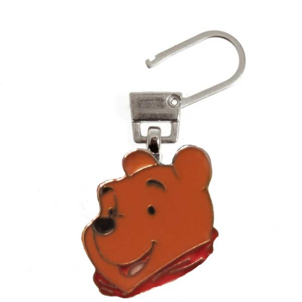 Disney – Animales – Tirador Cremallera Metálico – (licencia oficial) – Winnie The Pooh – Winnie – Tiernos – 1,8 x 2,0 cm. – Moda The Happy Patch - Imagen 2