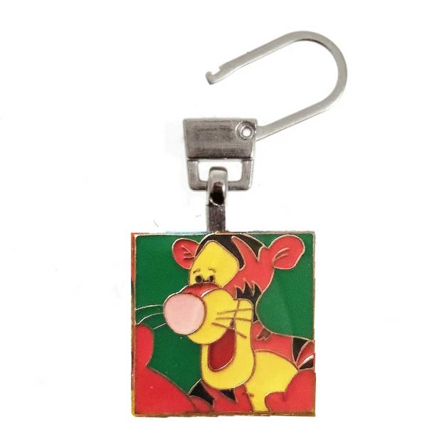 Disney – Animales – Tirador Cremallera Metálico – (licencia oficial) – Winnie The Pooh – Tigger – Tiernos – 2,0 x 2,0 cm. – Moda The Happy Patch - Imagen 2