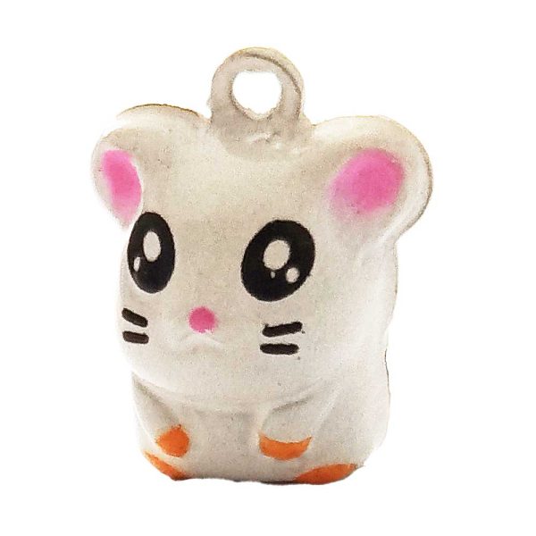 Cascabel Decorativo Metálico – Tamaño Mini – Bell – Animales – Mascotas – Hamster – Kawaii – Música para tu Ropa y Complementos – 1,5 x 1,6 cm. – Moda The Happy Patch