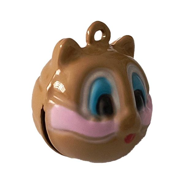 Cascabel Decorativo Metálico – Tamaño Mini – Bell – Animales – Ardilla – Squirrel – Música para tu Ropa y Complementos – 1,7 x 1,7 cm. – Moda The Happy Patch - Imagen 3