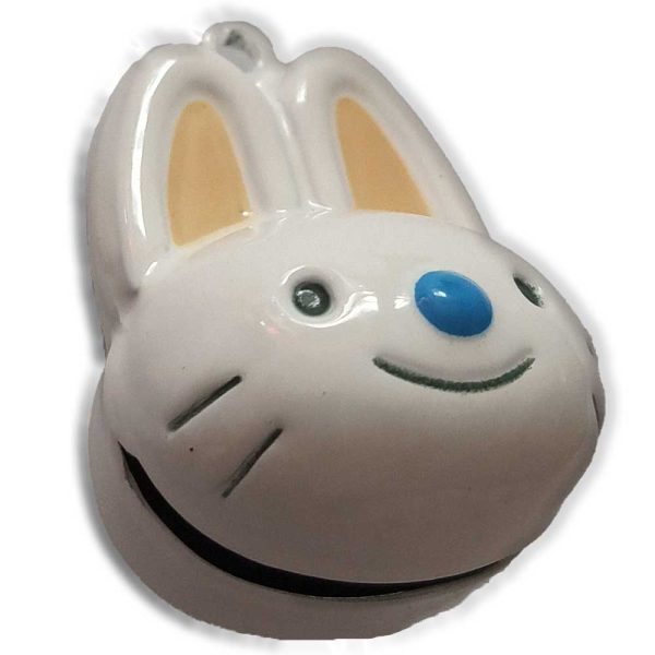 Cascabel Decorativo Metálico – Bell – Animales Granja – Mascotas – Conejo – Rabbit – Música para tu Ropa y Complementos – 2,5 x 2,5 cm. – Moda The Happy Patch - Imagen 2