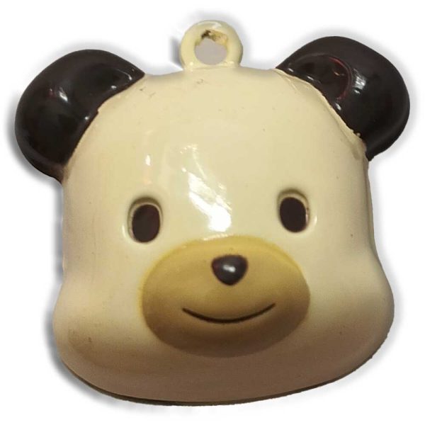 Cascabel Decorativo Metálico – Bell – Animales – Oso – Bear – Música para tu Ropa y Complementos – 2,5 x 2,5 cm. – Moda The Happy Patch