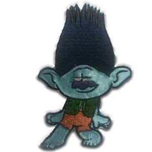 Parches Ropa Trolls – Parche Bordado Ropa – Pop – Rock – (licencia oficial) – Trolls World Tour – Branch – Modernos – Monstuos – Gracios@s – 5,3 x 8,3 cm. - Moda The Happy Patch
