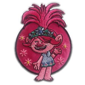 Parches Ropa Trolls – Parche Bordado Ropa – Pop – Rock – (licencia oficial) – Trolls World Tour – Poppy – Modernos – Monstruos – Gracios@s – 6,1 x 8,5 cm. - Moda The Happy Patch