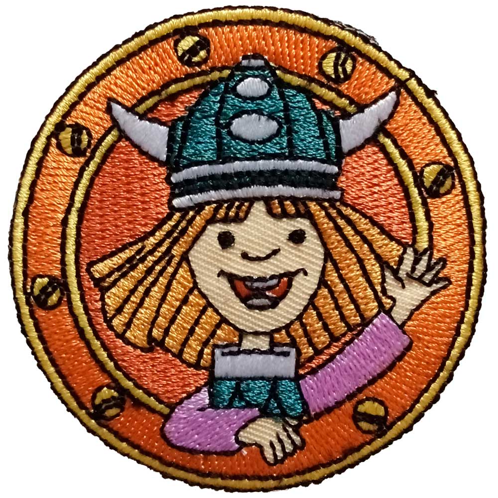 Parches Ropa Vicky el Vikingo – Parche Bordado Ropa – (licencia oficial) – Vicky – Aventurer@os – Gracios@s – 6,3 x 6,3 cm. – Moda The Happy Patch