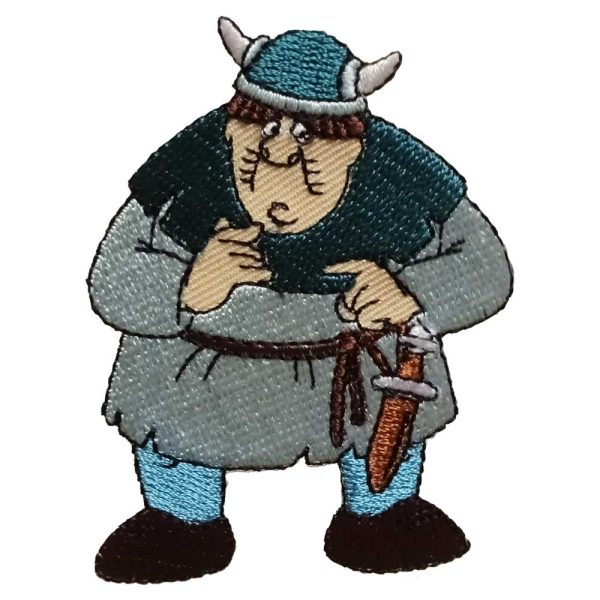 Parches Ropa Vicky el Vikingo – Parche Bordado Ropa – (licencia oficial) – Faxe – Glotón – Comilón – Aventurer@os – Guerrer@s – Gracios@s – 5,4 x 7,0 cm. – Moda The Happy Patch
