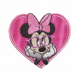 Parches Ropa Disney – Parche Bordado Ropa – (licencia oficial) – Animales – Minnie Mouse – 7,2 x 6,4 cm. - Moda The Happy Patch