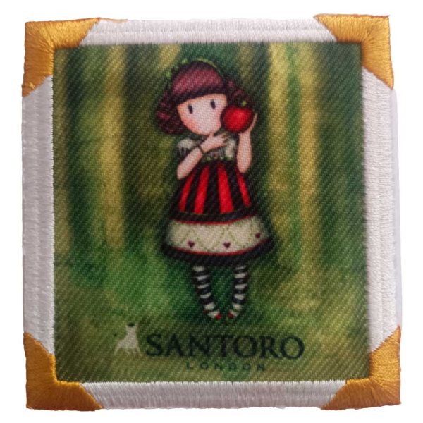 Parches Ropa Gorjuss – (licencia oficial) – Parche Bordado Ropa – Gorjuss – Niñas – Muñecas – Dulces – Tiernos – Sentimientos – 6,9 x 6,9 cm. – Moda The Happy Patch