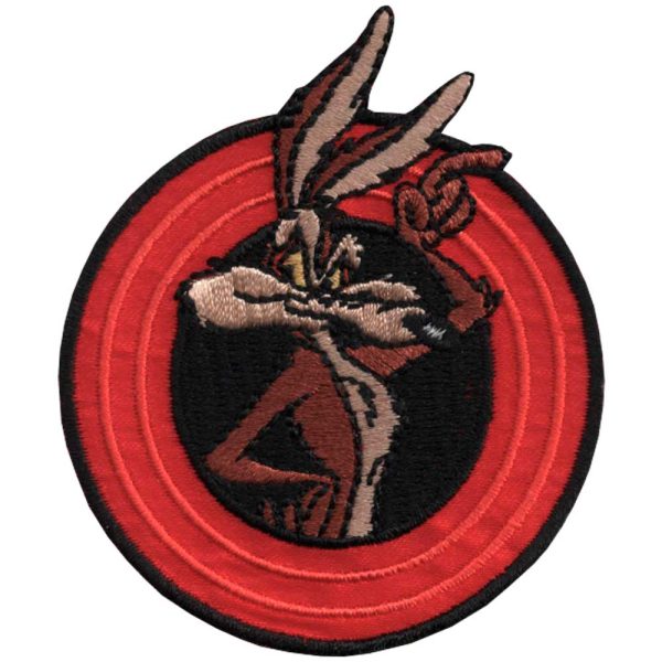Parches Ropa Warner Bros – Parche Bordado Ropa – Animales – (licencia oficial) – Looney Tunes – Coyote – Acme – Graciosos – Divertidos – 6,0 x 7,0 cm. - Moda The Happy Patch