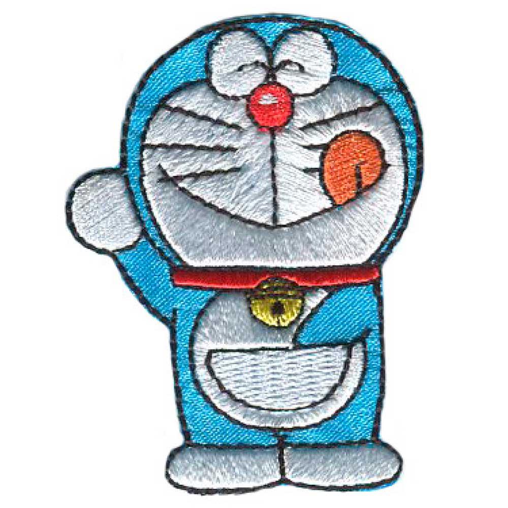 Parches Ropa Doraemon – Parche Bordado Ropa – Animales – (licencia oficial) – Doraemon – El Gato Cósmico – Doraemon – 4,4 x 5,9 cm. - Moda The Happy Patch