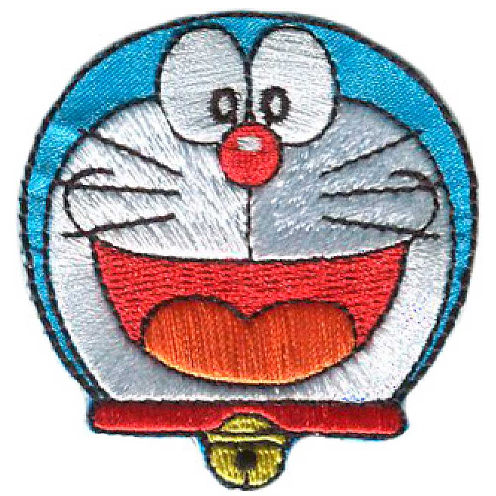 Parches Ropa Doraemon – Parche Bordado Ropa – Animales – (licencia oficial) – Doraemon – El Gato Cósmico – Doraemon – 5,1 x 5,3 cm. - Moda The Happy Patch