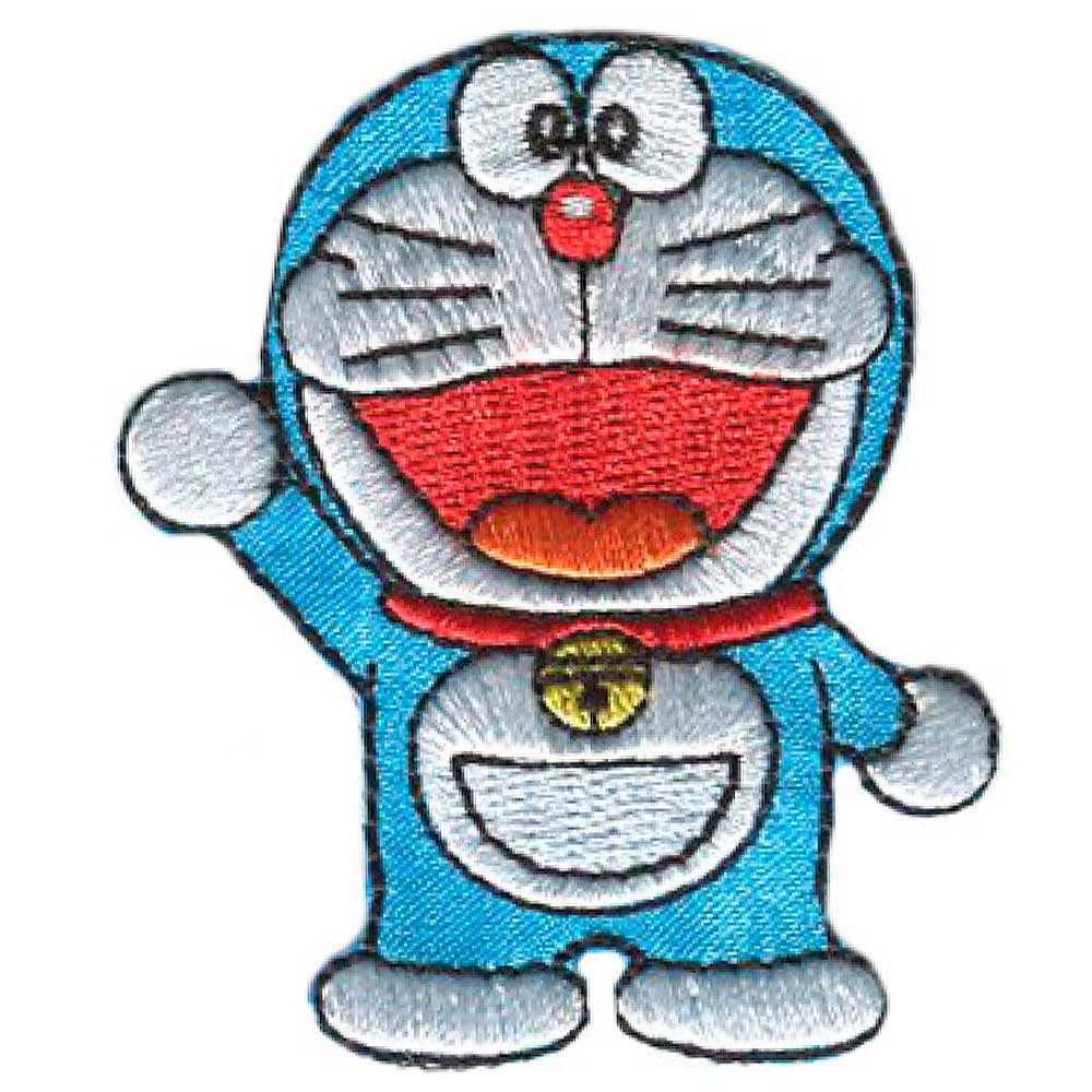 Parches Ropa Doraemon – Parche Bordado Ropa – Animales – (licencia oficial) – Doraemon – El Gato Cósmico – Doraemon – 5,0 x 5,9 cm. - Moda The Happy Patch