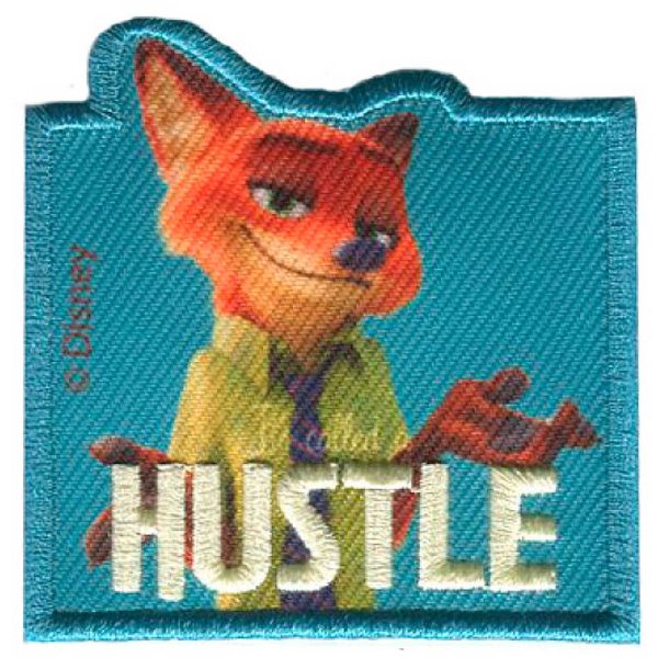 Parches Ropa Disney – Parche Bordado Ropa – Animales – Aventureros – (licencia oficial) – Zootopia – Zootrópolis – Nick Wilde – 6,0 x 6,1 cm. - Moda The Happy Patch