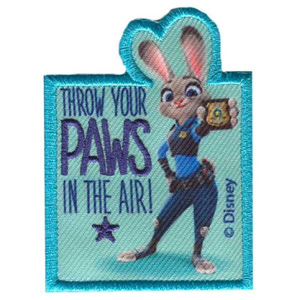 Parches Ropa Disney – Parche Bordado Ropa – Animales – Aventureros – (licencia oficial) – Zootopia – Zootrópolis – Judy Hopps – 5,2 x 7,1 cm. - Moda The Happy Patch