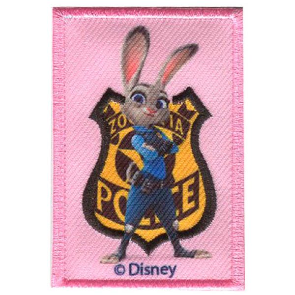 Parches Ropa Disney – Parche Bordado Ropa – Animales – Aventureros – (licencia oficial) – Zootopia – Zootrópolis – Judy Hopps – 4,9 x 7,2 cm. - Moda The Happy Patch