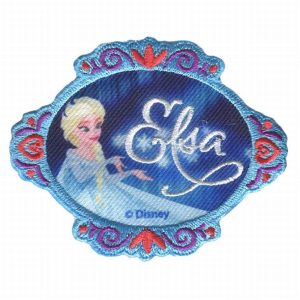 Parches Ropa Disney – Parche Bordado Ropa – (licencia oficial) – Frozen – Elsa – Princesas – Magia – Fantasía – 8,1 x 6,3 cm. - Moda The Happy Patch