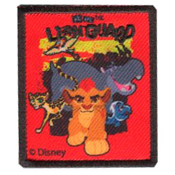Parches Ropa Disney – Parche Bordado Ropa – Animales – (licencia oficial) – Lion Guard – La Guardia del León – Rey León – Kion & Friends – Kion & Amigos – 5,1 x 6,0 cm. - Moda The Happy Patch
