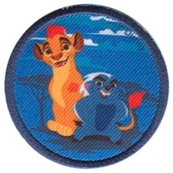 Parches Ropa Disney – Parche Bordado Ropa – Animales – (licencia oficial) – Lion Guard – La Guardia del León – Rey León – Kion & Friends – Kion & Bumga – 6,0 x 6,0 cm. - Moda The Happy Patch