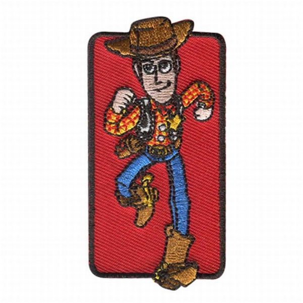 Parches Ropa Disney – Pixar – Parche Bordado Ropa – (licencia oficial) – Toy Story 4 – Woody – Vaqueros – Juguetes – Juegos – Aventuras – Aventurer@s – 4,1 x 8,0 cm. - Moda The Happy Patch
