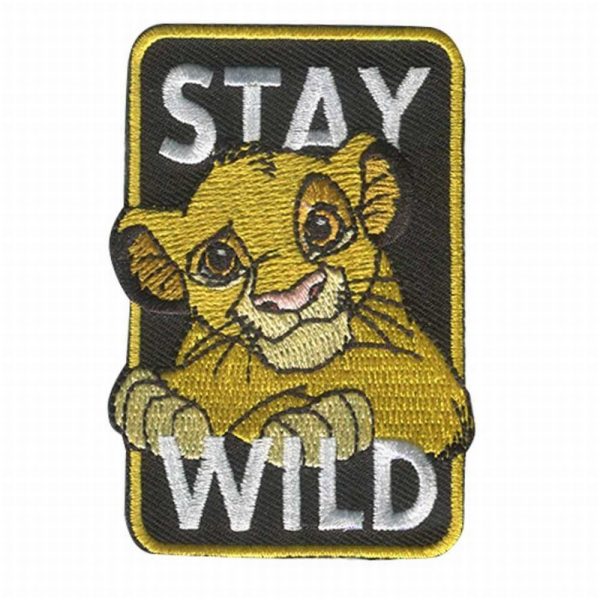Parches Ropa Disney – Parche Bordado Ropa – Animales – (licencia oficial) – Rey León – Simba – 5,3 x 7,8 cm - Moda The Happy Patch