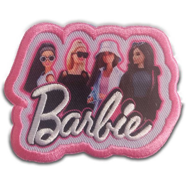 Parches Ropa Mattel – Trend – Style – Tendencia – Moda – Parche Bordado Ropa – (licencia oficial) – Barbie World – Barbie – Niñas – Muñecas – 7,8 x 6,0 cm. - Moda The Happy Patch