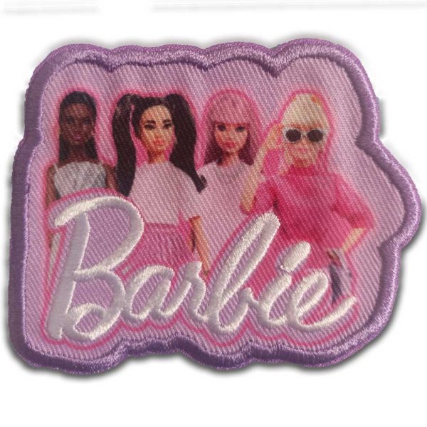 Parches Ropa Mattel – Trend – Style – Tendencia – Moda – Parche Bordado Ropa – (licencia oficial) – Barbie World – Barbie – Niñas – Muñecas – 7,4 x 6,0 cm. - Moda The Happy Patch