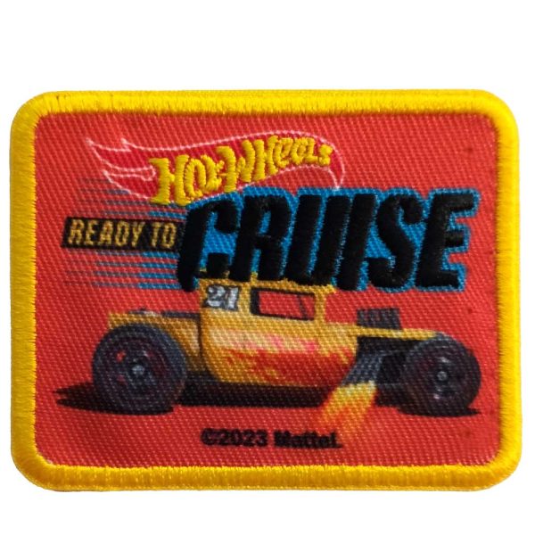 Parches Ropa Mattel – Parche Bordado Ropa – Racers – Carreras – (licencia oficial) – Hot Wheels – Deportes – Coches Deportivos – 6,6 x 4,9 cm. - Moda The Happy Patch