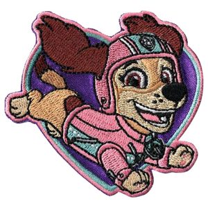 Parches Ropa La Patrulla Canina – Parche Bordado Ropa – (licencia oficial) – Paw Patrol – Liberty – Mascotas – Animales – Perro Salchicha – 7,2 x 6,5 cm. – Moda The Happy Patch