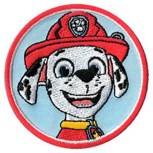 Parches Ropa La Patrulla Canina – Parche Bordado Ropa – (licencia oficial) – Paw Patrol – Marshall – Mascotas – Animales – Perro Dálmata – 6,5 x 6,5 cm. – Moda The Happy Patch