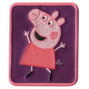 Parches Ropa Peppa Pig – Parche Bordado Ropa – Animales – (licencia oficial) – Peppa Pig – Peppa – 5,8 x 7,0 cm. – Moda The Happy Patch