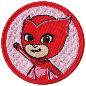Parches Ropa PJ Mask – Parche Bordado Ropa – (licencia oficial) – PJ Mask – Héroes en Pijamas – Owlette – Buhita – 6,3 x 6,3 cm. – Moda The Happy Patch