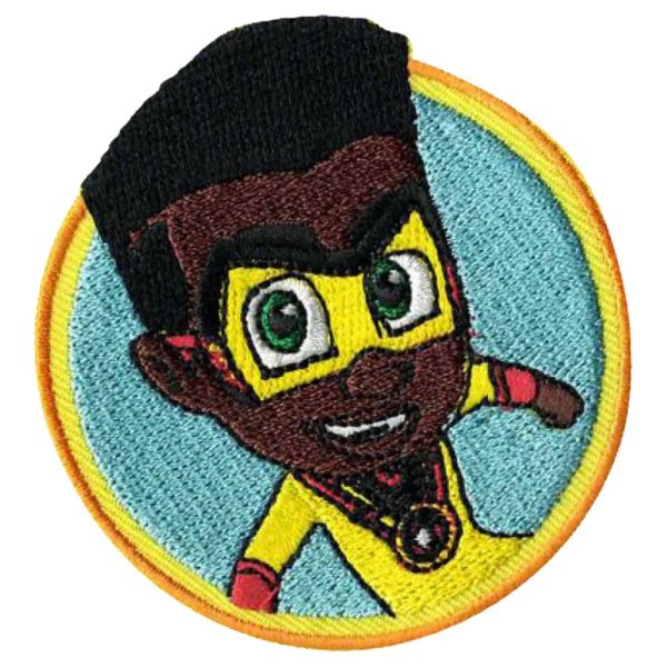 Parches Ropa PJ Mask – Parche Bordado Ropa – (licencia oficial) – PJ Mask – Héroes en Pijamas – Newton Star – 6,2 x 6,7 cm. – Moda The Happy Patch