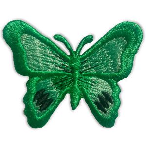 Parches Ropa – Parche Bordado Ropa – Exclusivo – Animales – Butterfly – Mariposa – Verde & Negro – 5,2 x 4,1 cm. - Moda The Happy Patch