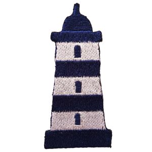 Parches Ropa – Parche Bordado Ropa – Exclusivo – Marítimo – Mar – Faro – Motivo Marinero – Naútico – Naval – 3,2 x 6,8 cm. – Moda The Happy Patch