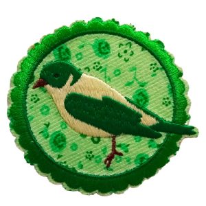 Parches Ropa – Parche Bordado Ropa – Exclusivo – Animales – Pájaro – Amarillo & Verde – 7,3 x 6,7 cm. – Moda The Happy Patch