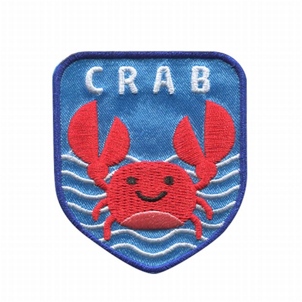 Parches Ropa Parche Bordado Ropa – Exclusivo – Cangrejo – 5,5 x 6,3 cm. - Moda The Happy Patch