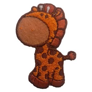 Parches Ropa – Parche Bordado Ropa – Exclusivo – Animales – Jirafa – 3,5 x 5,1 cm. – Moda The Happy Patch