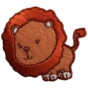 Parches Ropa – Parche Bordado Ropa – Exclusivo – Animales – León – 5,1 x 4,5 cm. – Moda The Happy Patch