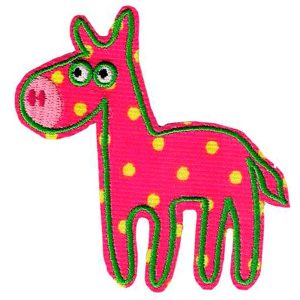 Parches Ropa – Parche Bordado Ropa – Exclusivo – Animales – Dots – Lunares – Topos – Caballo – 7,8 x 8,0 cm. - Moda The Happy Patch