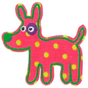 Parches Ropa – Parche Bordado Ropa – Exclusivo – Animales – Dots – Lunares – Topos – Perro – 7,0 x 7,0 cm. - Moda The Happy Patch