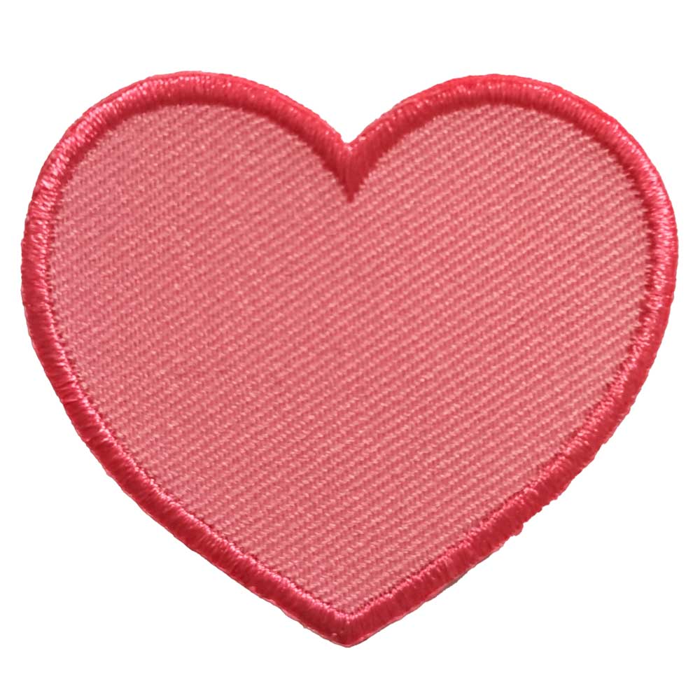 Parches Ropa – Parche Bordado Ropa – Exclusivo – Símbolo – Sentimientos – Heart – Corazón Rosa Barbie – Rosa Chicle – Love – Amor – 5,2 x 4,6 cm. – Moda The Happy Patch