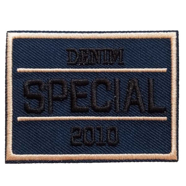 Parches Ropa – Parche Bordado Ropa – Exclusivo – Sport Style – Denim – Estilo Urbano – Moda Vaquera  – Moda para Vaquero – Special – Etiqueta – Moter@s – Motorista – 6,0 x 4,5 cm. – Moda The Happy Patch