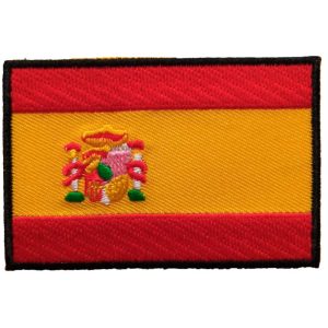 Parches Ropa – Parches Bordados Ropa – Bandera País – Bandera Nación – España – Escudo – 7,0 x 4,5 cm. - Moda The Happy Patch