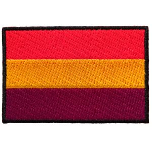 Parches Ropa – Parches Bordados Ropa – Bandera Segunda República – Bandera Republicana – Escudo – España – 7,0 x 4,5 cm. – Moda The Happy Patch