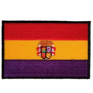 Parches Ropa – Parches Bordados Ropa – Bandera Segunda República – Bandera Republicana – España – 7,0 x 4,5 cm. – Moda The Happy Patch