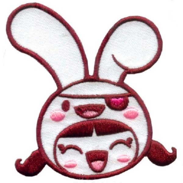 Parches Ropa Charuca – Parche Bordado Ropa – Kawaii – (licencia oficial) – Charuca Classic – Bunny Charuca – Niñas – Muñecas – Animales – Conejo – Tiernos – Cute – 6,7 x 6,9 cm. - Moda The Happy Patch