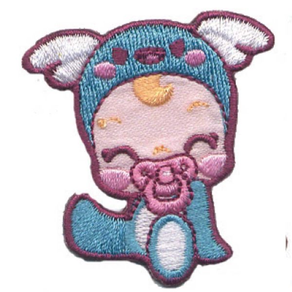 Parches Ropa Charuca – Parche Bordado Ropa – Kawaii – (licencia oficial) – Charuca Baby – Baby – Bebé – Muñecos – Tiernos – Cute – 4,8 x 6,0 cm. - Moda The Happy Patch