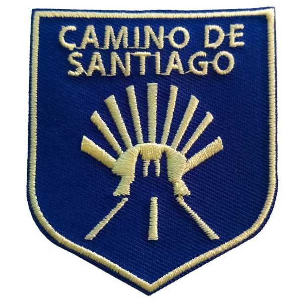 Parches Ropa – Parche Bordado Ropa – Exclusivo – Camino de Santiago – Concha de Peregrino – Galicia – Compostela – Religión – Xacobeo – Año Santo – 6,0 x 7,0 cm. - Moda The Happy Patch